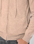 Full-Zip Hoodie Beige